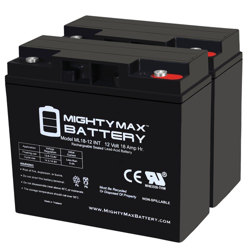 Mighty max 12v - 12v, 18ah