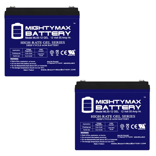 Mighty max 12v 55ah gel - max,