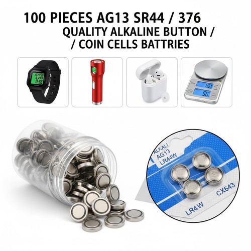 100 pcs ag13 lr44 - 100,
