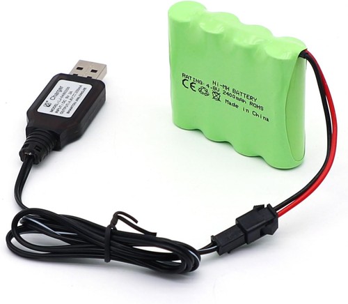 2400mah 8v rechargeable - aa, 4.8v